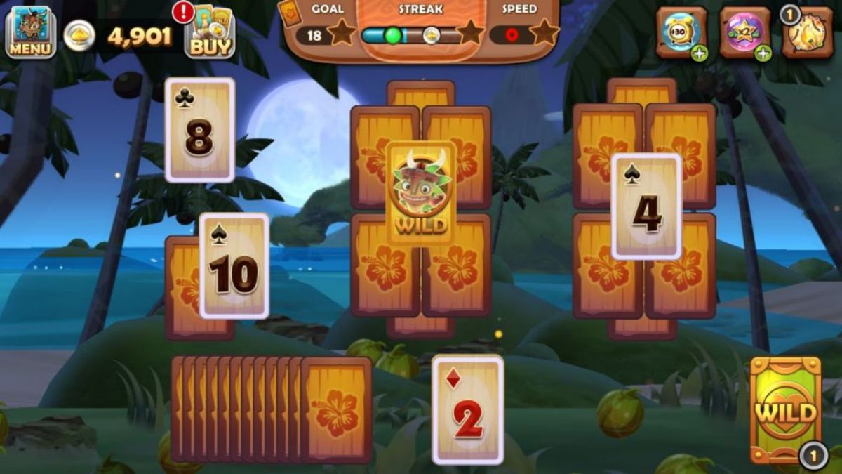Tiki Solitaire TriPeaks Improve your gaming skills in autisticgames and dominate every game